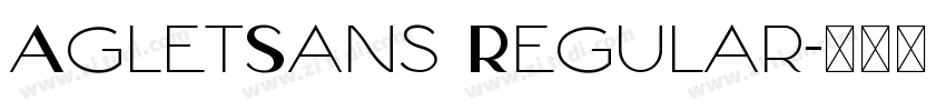 AgletSans Regular字体转换